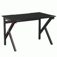 Helloshop26 - Bureau gamer table informatique 115 x 75 x 76 cm avec porte-gobelet stable k cadre en acier robuste noir 20_0005672 - 3000200623020 Helloshop26 - Bureau gamer table informatique 115 x 75 x 76 cm avec porte-gobelet stable k cadre en acier robuste noir 20_0005672 - 3000200623020