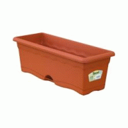 Jardinière Avec Plat Intégré Couleur Terracotta 50X20Cm - 8412524019956 Jardinière Avec Plat Intégré Couleur Terracotta 50X20Cm - 8412524019956