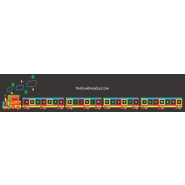 Jeux thermocollés - Train alphabet minuscule - Référence BTJT04 Jeux thermocollés - Train alphabet minuscule - Référence BTJT04