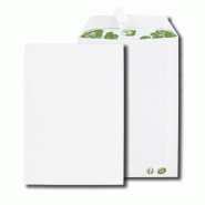 Paquet de 10 pochettes extra blanches 100% recyclées C5 162x229 90 g/m² bande de protection GPV Green® - blanc papier 32124