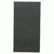 Serviette ouate double point 2 plis 1/8 40X40 cm noir - par 50