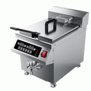Stalgast Friteuse à induction, 8 litres, 290 x 490 x 418 mm (L x P x H), 3,5 kW - KE3801290