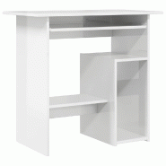 VidaXL Bureau Blanc brillant 80x45x74 cm Bois d’ingénierie Modèle Nova Pure - blanc 801370