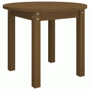 VidaXL Table basse Marron miel Ø 55x45 cm Bois massif de pin Modèle Ombre Calypso Prime - 822330