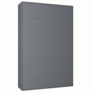 ARMOIRE LIT ESCAMOTABLE SMART-V2 GRIS GRAPHITE MAT COUCHAGE 120*200 CM.