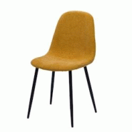 Chaise Ariane moutarde x2 - Jaune Autre Tissu Amadeus 44x55 cm - jaune textile 3520071964973 Chaise Ariane moutarde x2 - Jaune Autre Tissu Amadeus 44x55 cm - jaune textile 3520071964973