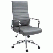 CLP Chaise de bureau Kolumbus cuir véritable Gris - gris cuir 314834 CLP Chaise de bureau Kolumbus cuir véritable Gris - gris cuir 314834