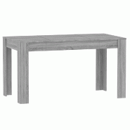 Décoshop26 - Table de salle à manger design moderne 140 x 74,5 x 76 cm bois d'ingénierie gris DEC036678 - gris Bois massif 3000261341093