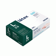 Gant latex non poudré - Boite de 100 Large - 3221170002510