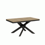 Itamoby Table Extensible 90X160/420 Cm Volantis Evolution Chêne Nature Structure Anthracite - marron 8050598006863