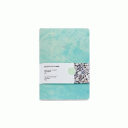 MIQUELRIUS Carnet Stone Paper 9x14, 64p./32 feuilles microperforées 144 g/m², couv. Verte, uni - 8422593083437