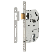 SERRURE ENCASTRABLE POUR PORTE D'ENTRÉE UNIMAX CE NF QC TÊTÈRE INOX V/BR