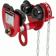 Steinberg Systems - Steinberg Systems Chariot pour Palan Porte Palan Manuel Avance par Poussée Engrenage SBS-RT-1000 (Capacité 1000 kg, Largeur De F