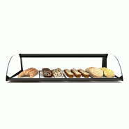 Vitrine neutre à poser SIMPLY - 1 niveau - 840 mm - Verre trempé | Sayl Barcelona