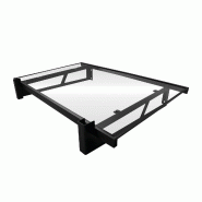 WASABI Marquise Porte Extérieure 120x100cm – Polycarbonate Solide 2,7mm – Supports en Fer – Montage Facile - transparent BMA000015