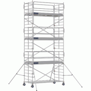 Échafaudage roulant aluminium DOCKER 150 version garde-corps EXMDS - Hauteur de travail : 7,90 m - DUARIB - 7230062 Échafaudage roulant aluminium DOCKER 150 version garde-corps EXMDS - Hauteur de travail : 7,90 m - DUARIB - 7230062