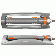 Bradas Arroseur oscillant WHITE LINE, 18 buses, gris/orange - blanc plastique 5907544415527