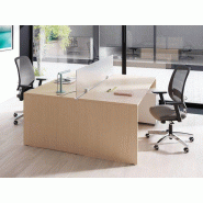 Bureau bench en bois 2 personnes Frezza Pop Panel - Dimensions par poste 120/140/160 x 80 cm - Plateau mélaminé 28mm Bureau bench en bois 2 personnes Frezza Pop Panel - Dimensions par poste 120/140/160 x 80 cm - Plateau mélaminé 28mm