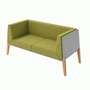 Canapé d'accueil 2 places Design ACCORD - Offisit - Vert Anglais_0
