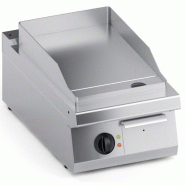 Cuistance Plancha Électrique Professionnelle Inox AISI 304 – Plaque Lisse Thermostat 90-300 °C - inox 4PLP700E