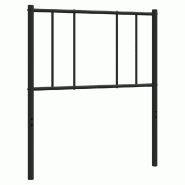 Décoshop26 - Tête de lit accessoire couchage chambre à coucher meuble 80 cm métal noir TDL0202407 - noir 3000547388002