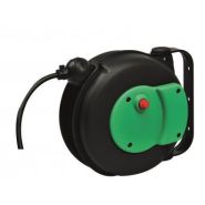 Enrouleur électrique à rappel automatique à ressort - 7 mètres - protection thermique IP42 - P105 - câble H05VV-F 3G1,5 mm² Enrouleur électrique à rappel automatique à ressort - 7 mètres - protection thermique IP42 - P105 - câble H05VV-F 3G1,5 mm²