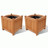 Helloshop26 - Jardinière lit surélevé plantes fleurs jardin surélevés bois 30 x 30 x 30 cm 02_0001369 - 3000077401530 Helloshop26 - Jardinière lit surélevé plantes fleurs jardin surélevés bois 30 x 30 x 30 cm 02_0001369 - 3000077401530