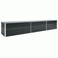 Helloshop26 - Jardinière lit surélevé plantes fleurs jardinacier galvanisé 480 x 80 x 77 cm anthracite 02_0001126 - 3000074851536 Helloshop26 - Jardinière lit surélevé plantes fleurs jardinacier galvanisé 480 x 80 x 77 cm anthracite 02_0001126 - 3000074851536