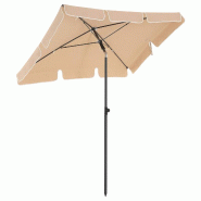 Helloshop26 - Parasol de balcon rectangulaire 1,8 x 1,25 m protection UPF 50+ ombrelle toile avec revêtement en PA sac de transport 12_0001762 - 3000