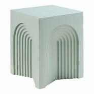 Helloshop26 - Table d'appoint polyvalente et intemporelle arche 45 x 35 x 35 cm MDF vert mat 03_0010911 - vert Bois manufacturé 3000225475574