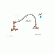 Kit by-pass universel 20x27 pour triple filtre à eau 9"3/4 - qualité professionnelle, complet et prêt à monter Kit by-pass universel 20x27 pour triple filtre à eau 9"3/4 - qualité professionnelle, complet et prêt à monter