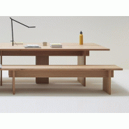 Banc artisanal en placage bois Leiho Treku Banc artisanal en placage bois Leiho Treku