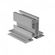 Profilé aluminium tecoframe 47 rainuré - tec tex - epaisseur 47,9 mm
