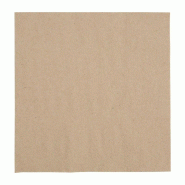 Serviettes snacking recyclées 2 plis pliage 1/4 330mm kraft (lot de 2000) - FIESTA RECYCLABLE - 5050984642944