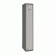 SimonRack Vestiaire Métallique 1 Porte avec Clé, 1800x300x500, Anthracite/Gris - Simonlocker - noir métal 8425437106576