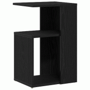 Table d'appoint Chêne noir 36 x 30 x 56 cm Bois d'ingénierie Modèle Apex Vent Élite - 862630