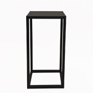 Table de présentation métal noir mat 30x40x80cm