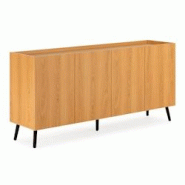 VS Venta-stock Buffet Siren 4 portes Couleur Chêne - marron Bois manufacturé I24069