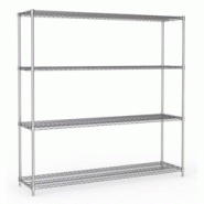 Étagères 4 niveaux 1800 démontable - Combisteel - 3667335002948 Étagères 4 niveaux 1800 démontable - Combisteel - 3667335002948