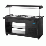 Buffet réfrigéré série G noir 4 GN1/1 PG007 Polar