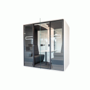 Cabine acoustique blanche - 4 places