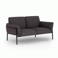 Canapé 2 personnes en structure bois et assise rembourée