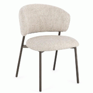 Chaise Prisca bronze/sand 62 x 57,5 x 81 cm - par 2