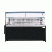 Comptoir d'exposition Noir Vitrage droit Froid ventilé 3P 2590x900mm AFI
