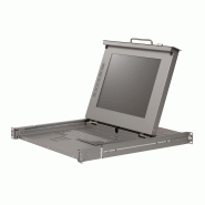 Console 1u mono rail / rack - écran lcd