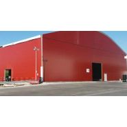 Entrepôt logistique constituée d'une charpente en aluminium arrondie - Neivalu Oxygen Entrepôt logistique constituée d'une charpente en aluminium arrondie - Neivalu Oxygen