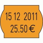 Étiquette Meto - format 26 x 16 mm - fluo orange - x 14 400