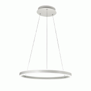 Fabas Luce Suspension LED Palau 60W 3000K Dimmable d.60cm Blanc Design Moderne en Métal et Méthacrylate - blanc 8019282540601