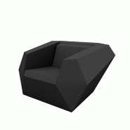 Fauteuil lounge design in & out FAZ - noir
