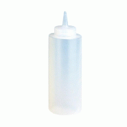 Flacon à sauces 360ml polyéthylène transparent - par 6